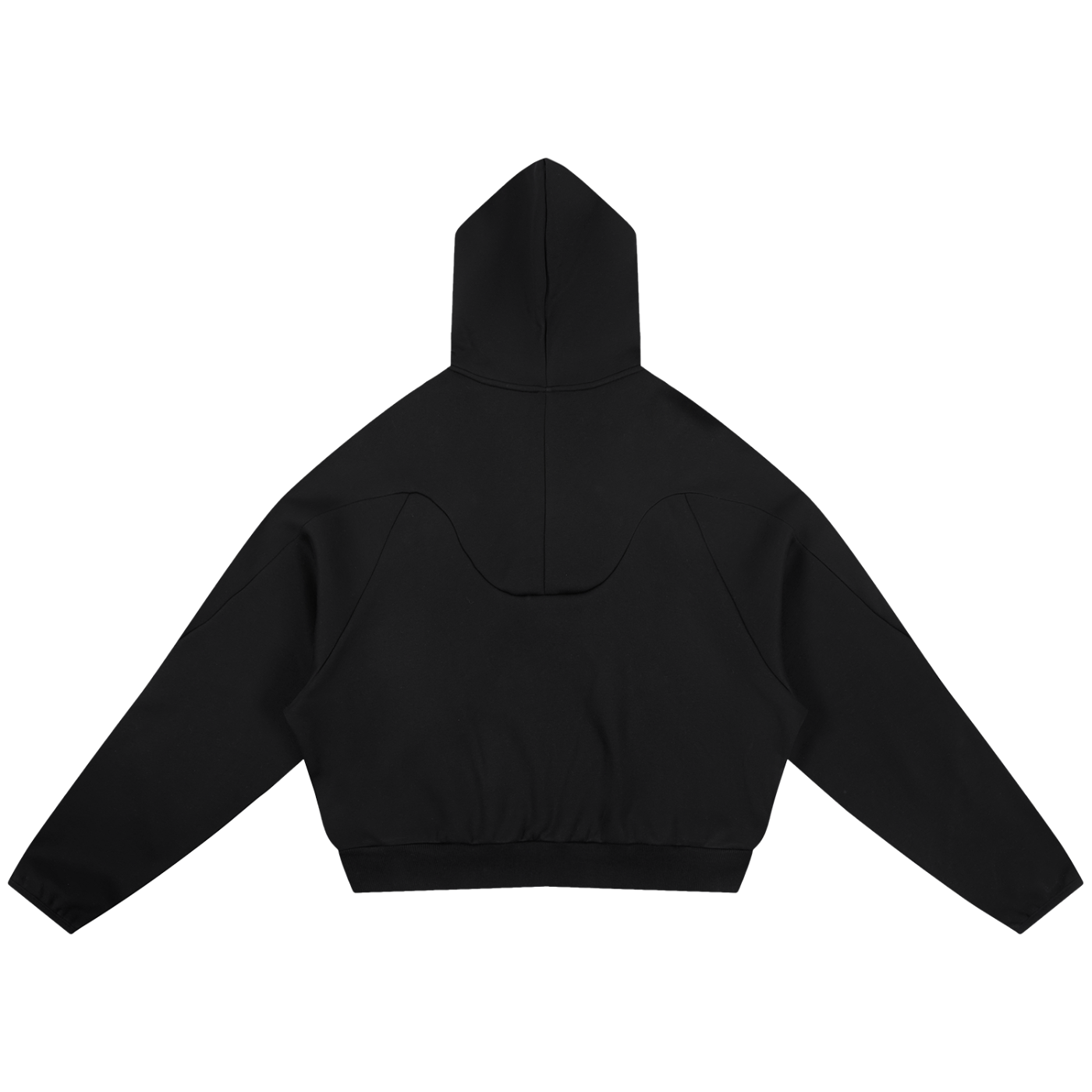 Curved Panel Raglan Hoodie