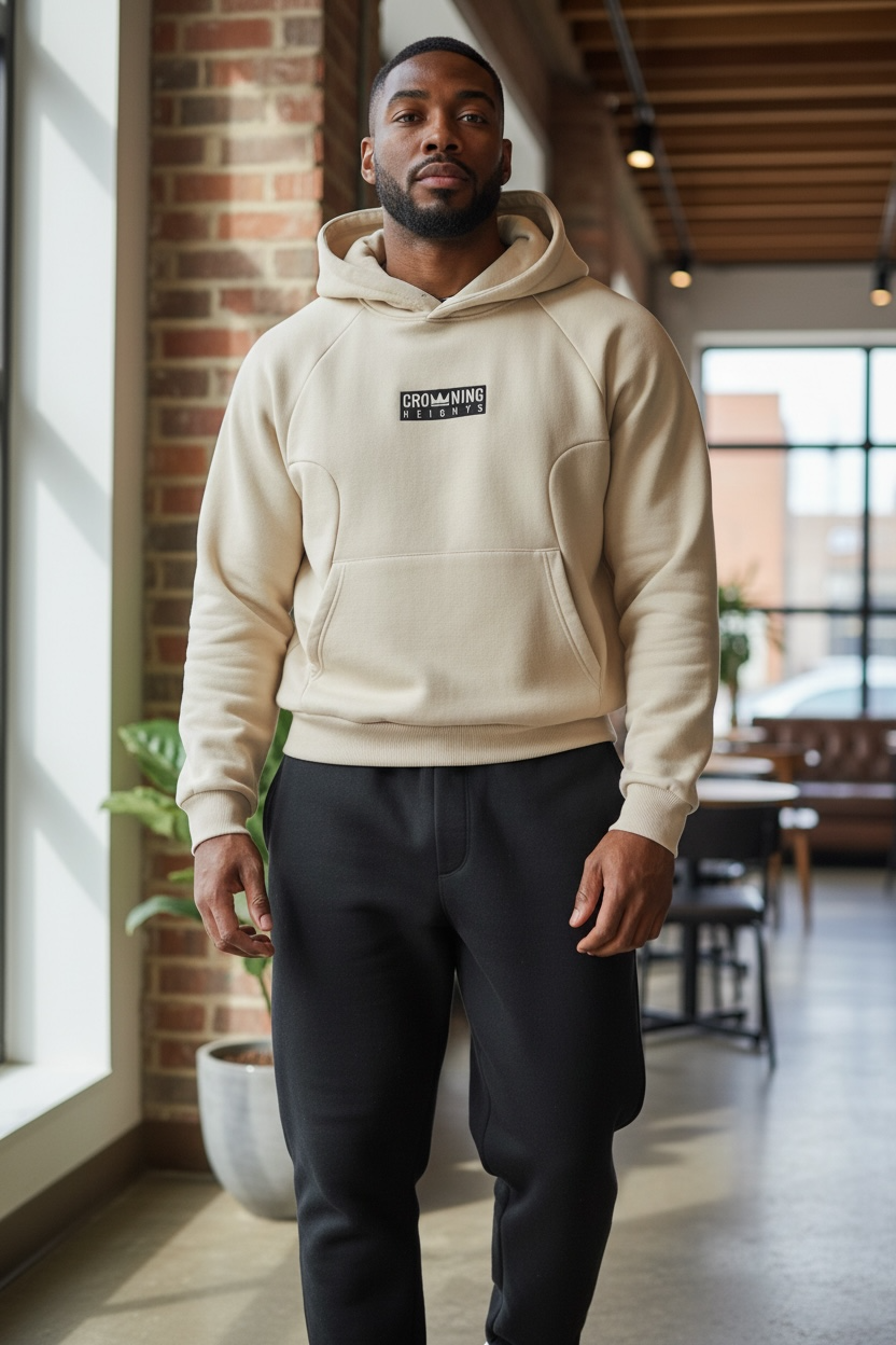 Curved Panel Raglan Hoodie