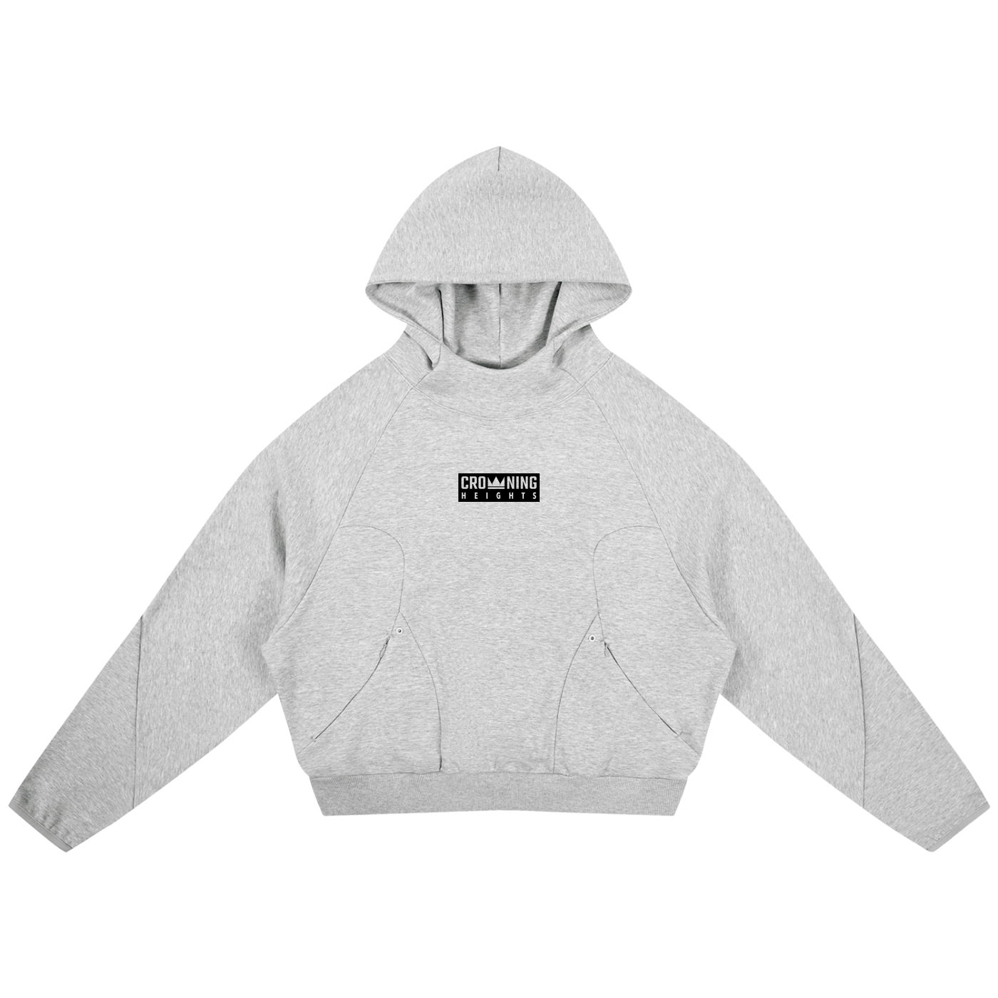 Curved Panel Raglan Hoodie